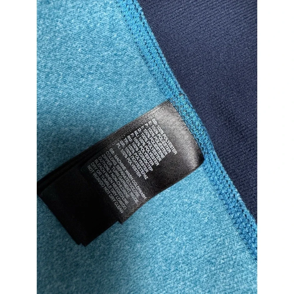 North Face 1/4 Zip Pullover Mens XL Blue Sweatshirt Jacket Light Fleece Trail